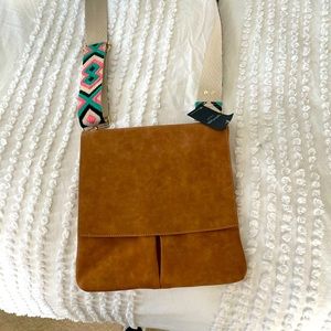 Thomas & Lee company messenger crossbody bag.